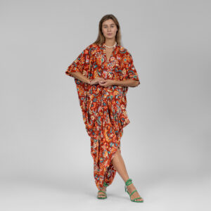 Floral viscose dress