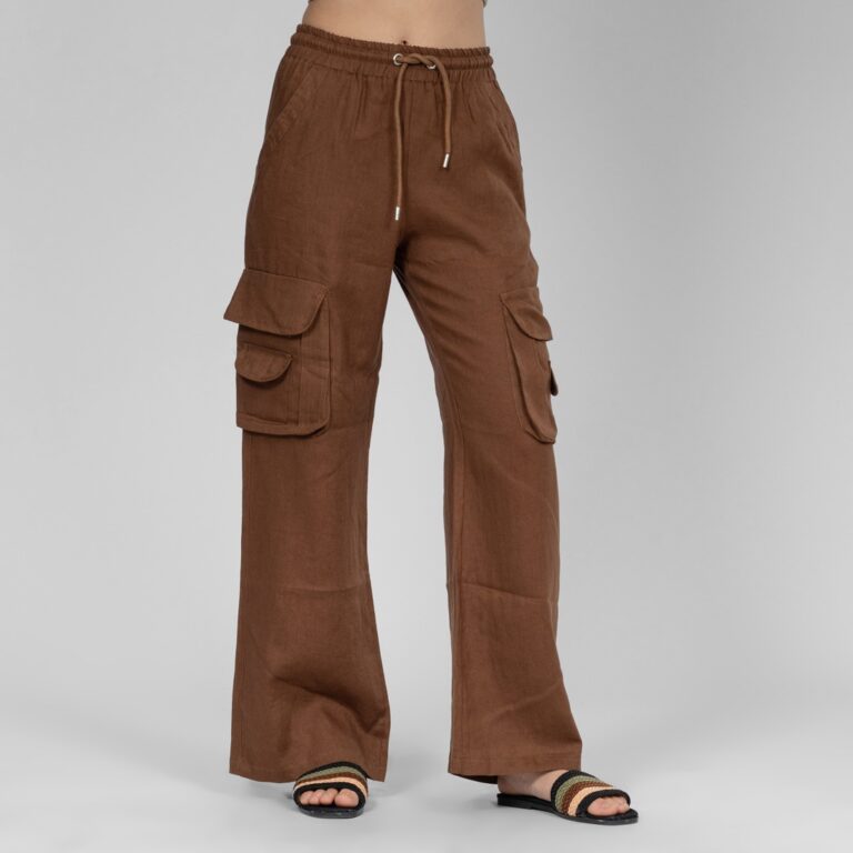 Baggy linen pants